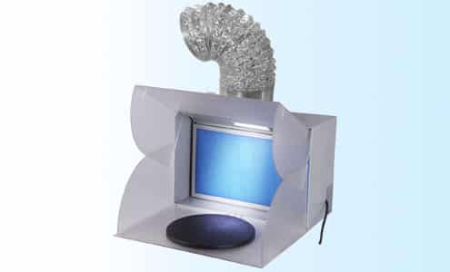 Draagbare airbrush spray box spuit kabine