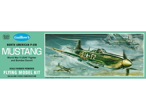 guillows 905 North AMER P-15D MUSTANG Spandwijte: 40cm