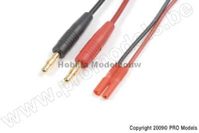 Laadkabel 2.0mm goudstekker, silicone