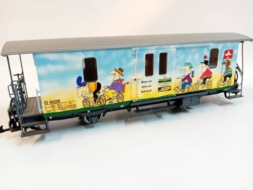 LGB 34555 G Bagagewagen D2 als RhB-fietswagen
