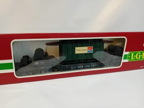 LGB4058 Wagon dieplader met trafo Union