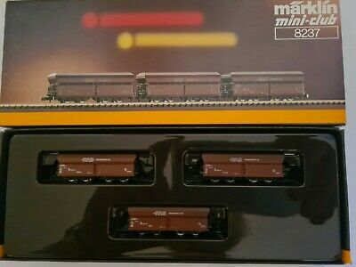 Marklin 8237 3-delige set met kolenwagens van de RAG