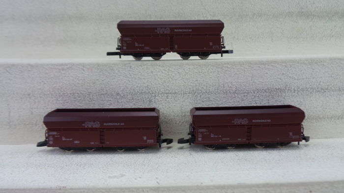 Marklin 8237 3-delige set met kolenwagens van de RAG