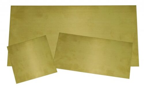 MESSINGPLAAT 20X40 0,3MM