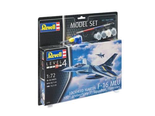 Revell 63905 lockheed martin f-16 mlu 100th incl lijm verf kwastje