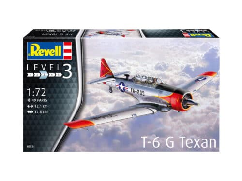 Revell 63924 t-6 g texan incl lijm verf kwastje
