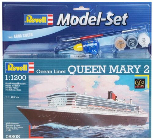 Revell 65808 Queen Mary 2 incl lijm verf kwastje