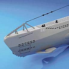 Robbe 1114 2 U47 type VII onderzeeër radiografisch bouwmodel schaal 1:40, licht aan begonnen