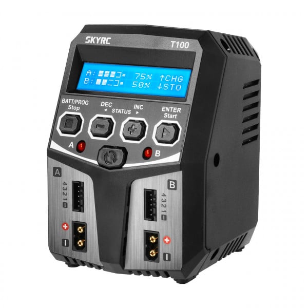 SkyRC T100 AC Dual Balance Charger 100w/5A