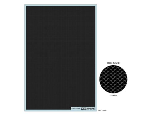 Tamiya 12680 Carbon Pattern Decal Set plain weave extra fijn