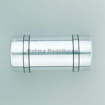 Wedico 0490 Tank Rund, Poliert, 105 mm lang