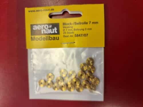 aeronaut 5847 07 BLOCK- SEILROL katrol 7MM 25 Stuks