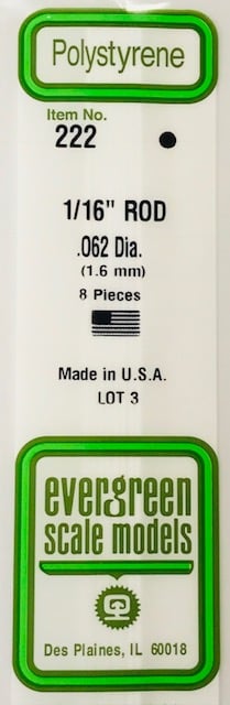 evergreen 222 staaf 1.16