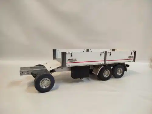 Gebruikte Wedico Mercur trailer met sleepas 741 en differentieel 330 op 733 chassis