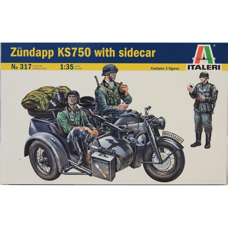 Italeri 317 Zundapp KS750 with sidecar