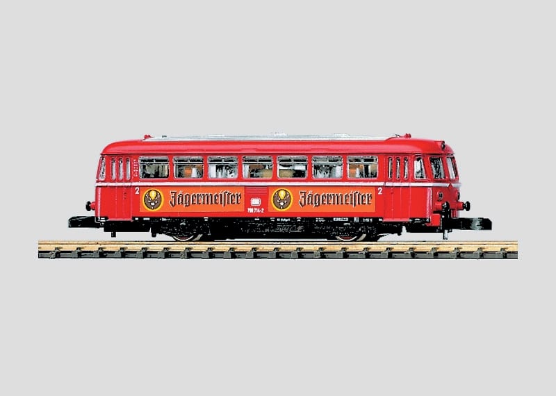 marklin 8831 Serie 798 van de Deutsche Bundesbahn DB met reclameopschrift Jägermeister