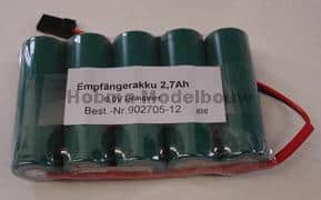 ontvanger accu 6V 2700 mAh
