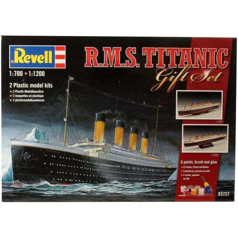 Revell 05727 RMS Titanic 1x 1:700 + 1x 1:1200 Gift set incl verf, lijm ,kwastje