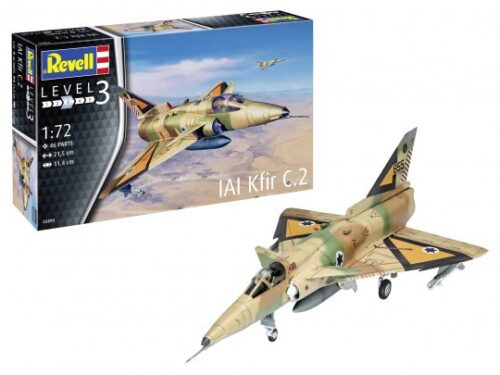 Revell 63890 IAI Kfir C.2 met verf, lijm en kwastje
