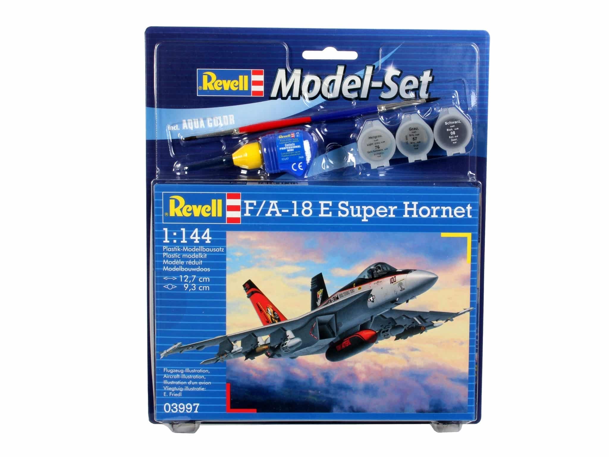 Revell 63997 F/A-18E Super Hornet incl lijm verf kwastje