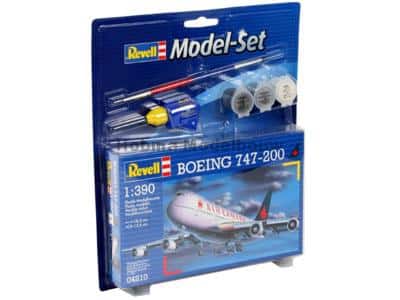 Revell 64210 Boeing 747-200 incl lijm verf kwastje