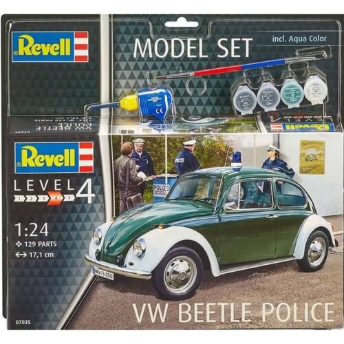 Revell 67035 VW Beetle Police incl lijm verf kwastje