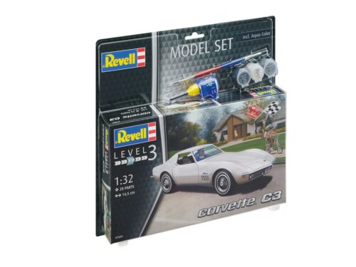 Revell 67684 Corvette C3 incl lijm verf kwastje