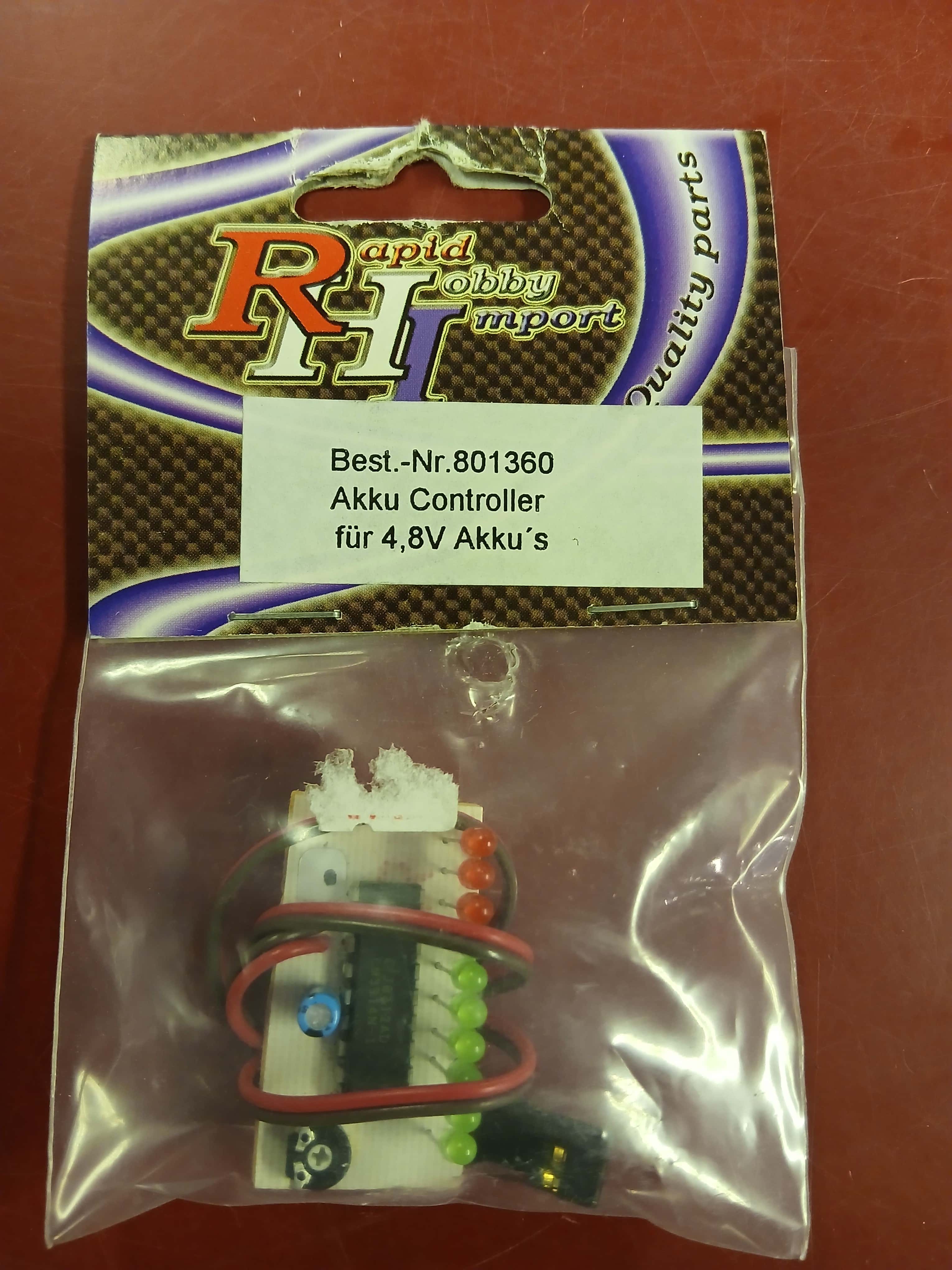 RHI 801360 Akkucontroller mit 10 leds 4,8V