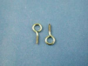 Schroefoog Messing 15 MM 50 St