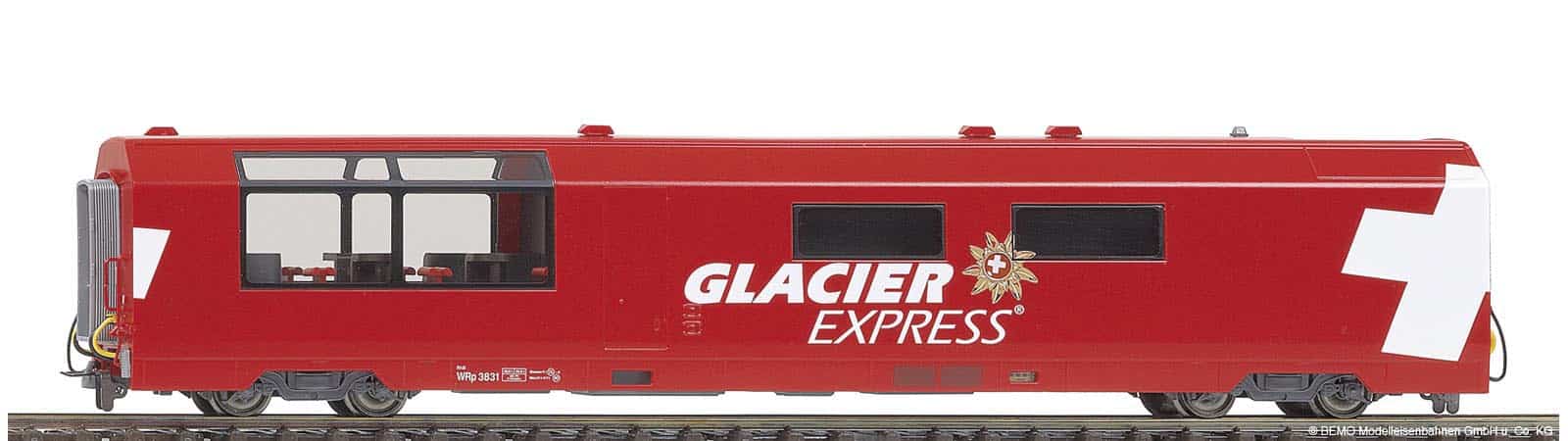 Lgb 33664 RhB panorama barwagen glacier express wrp
