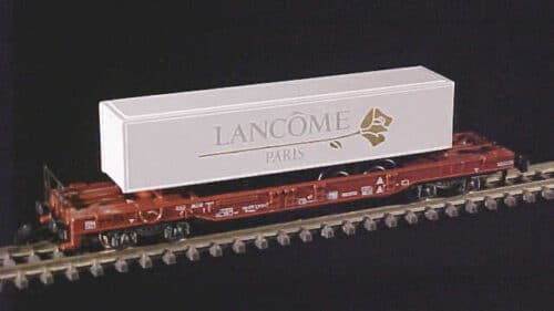 marklin 8618 Goederenwagon met container Lancome en truck