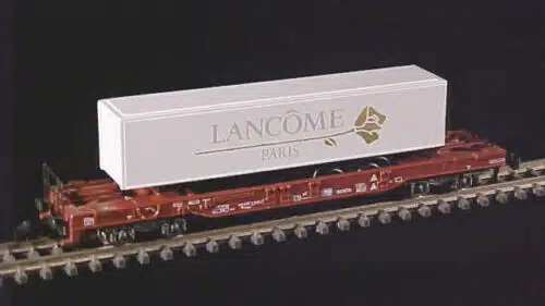 marklin 8618 Goederenwagon met container Lancome en truck