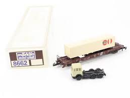 marklin 8662 goederenwagon met container en truck van Stiebel Eltron