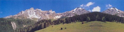 Vollmer 6111 Modellbahn Hintergrund Alpenvorland 290 cm