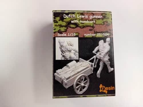 Frontline scale models 253504 Dutch lewis gunner with handcart