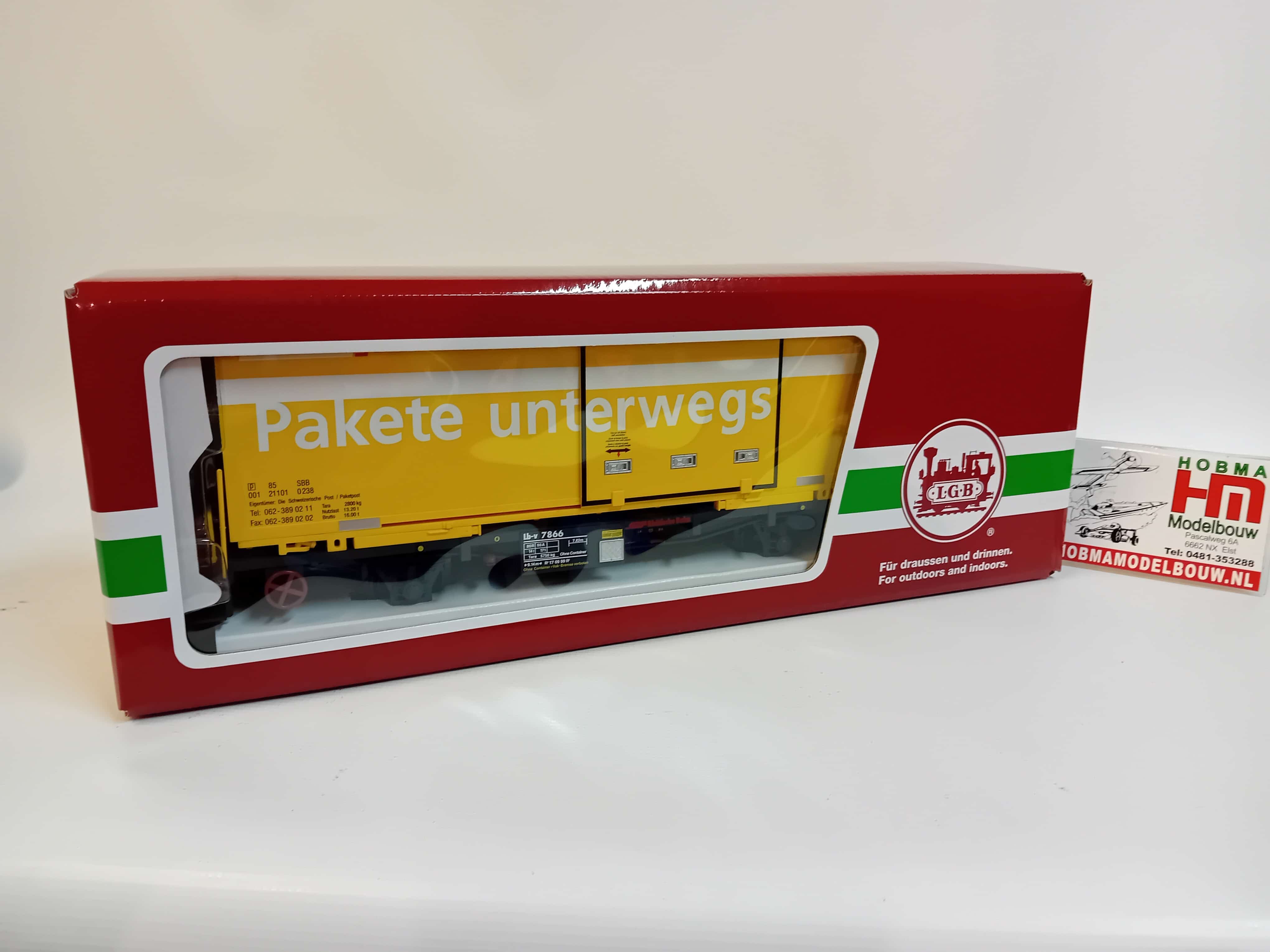 LGB 47890 RhB Containerwagen Post