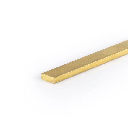 Messing rechthoekprofiel 3 X 2 mm 1 m