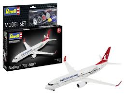 REVELL 63772 Boeing 737-800 Turkish Airlines incl lijm verf kwastje