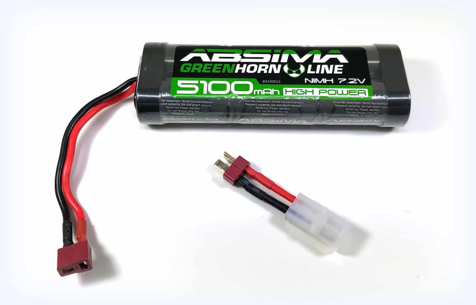 Absima 4100013 7.2V 5100 NiMh deans en Tamiya stekker