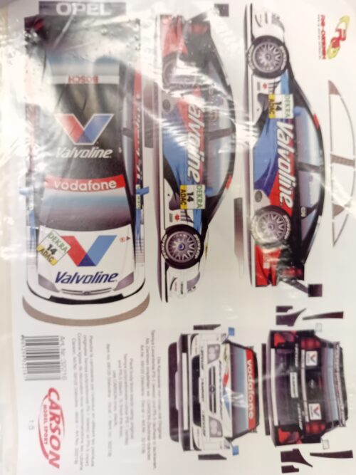 Carson 32216 Sticker set Opel Vectra GTS V8 1:5