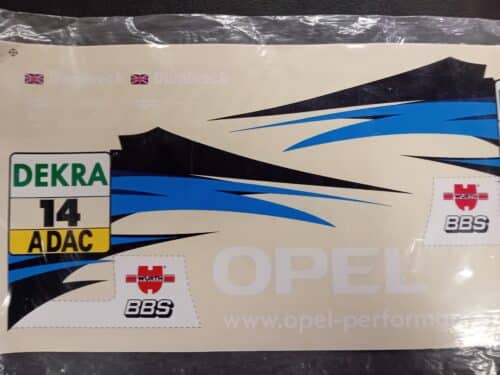 Carson 32219 stickerset Opel Team Valvoline 1:10