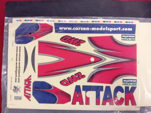 Carson 32580 Stickerset Attack RC 1:5