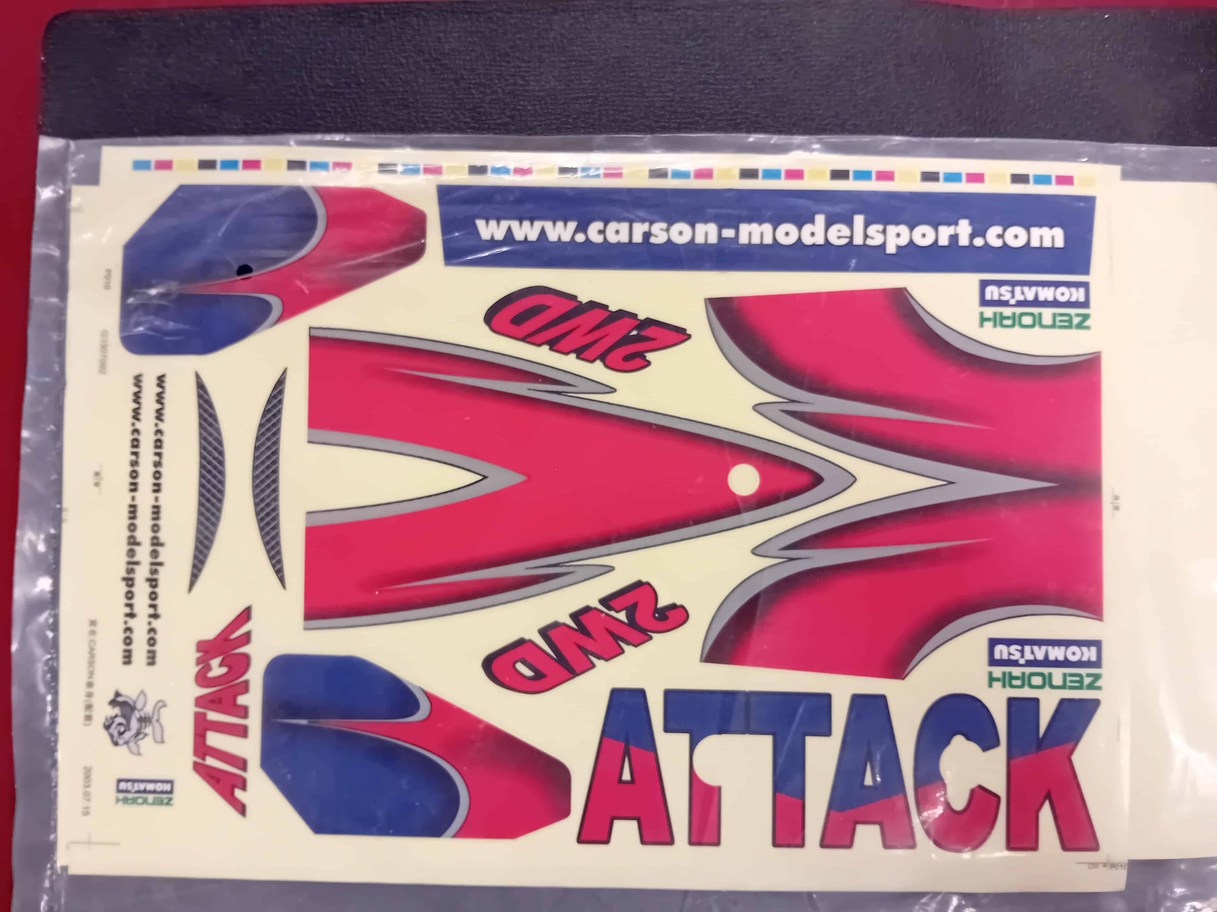 Carson 32580 Stickerset Attack RC 1:5