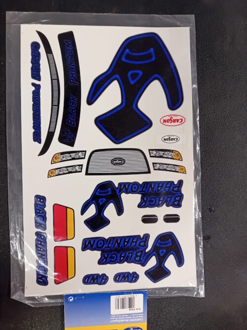 Carson 54164 Stickerset Black Phantom 1:8