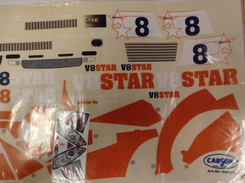 Carson 69071 stickerset V8 Star 1:10