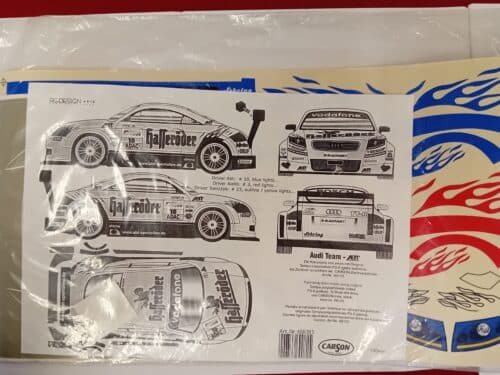 Carson 69081 Stickerset Audi Hasseröder DTM 2002 1:10