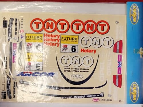 Carson 69138 Stickerset Opel Vectra TNT smal