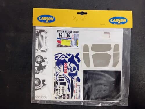 Carson 69158 Stickerset Peugeot 206 WRC 1:24