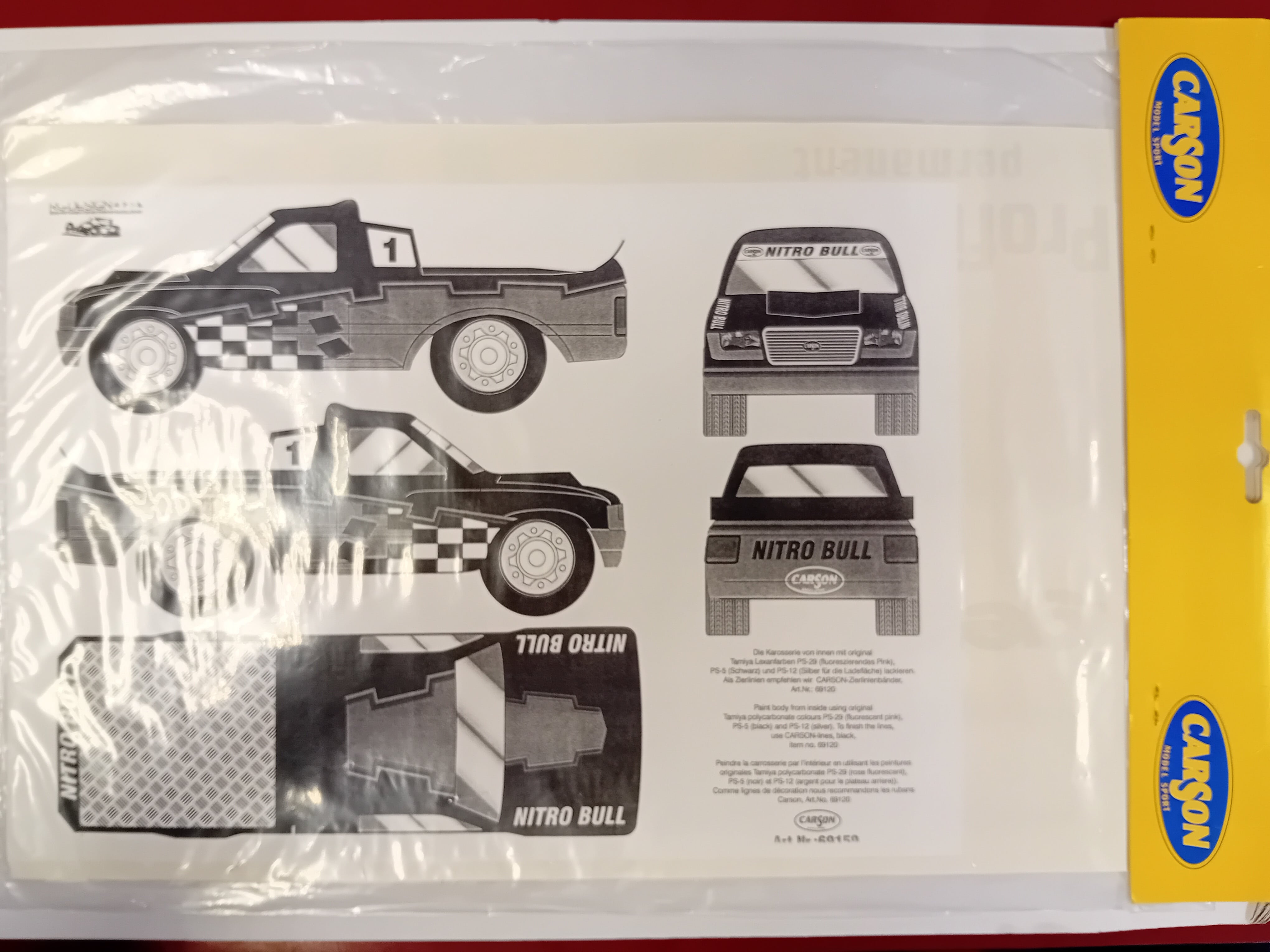 Carson 69159 Stickerset Nitro Bull