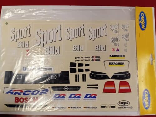 Carson 69163 Stickerset 1:10 Opel Sportbild